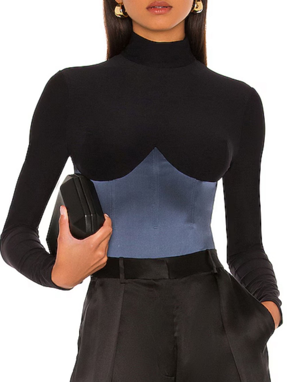 Fleur du Mal mock neck long sleeve bodysuit